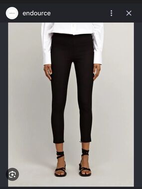 Joseph Gabardine Stretch Nitro Designer Made in France Minimalist Trousers S/M